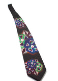 Beaded tie design, silk tie, custom designed